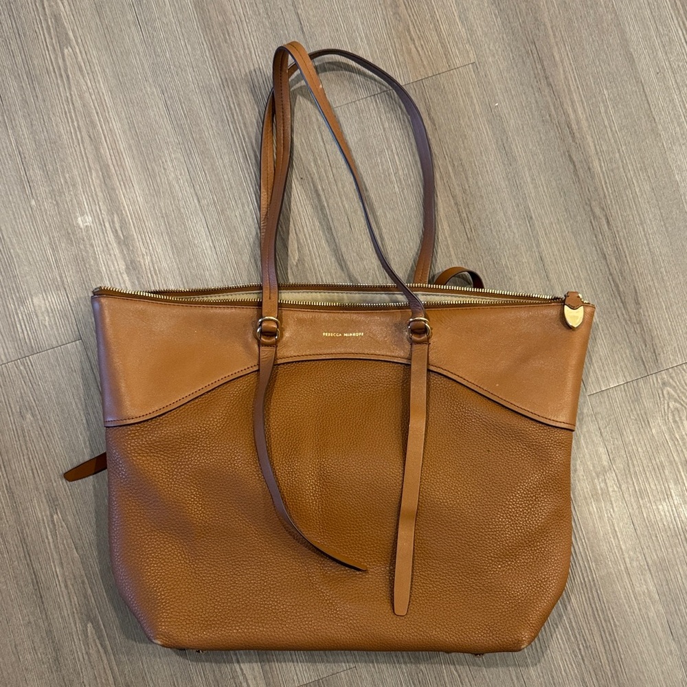 Rebecca Minkoff Signature Top Zip Tote Bag Equestrian (Tan) MSRP $298